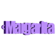 margarita.stl pack of name key rings (100 names)