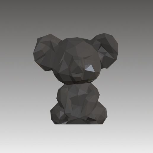 Koala low poly 3D model