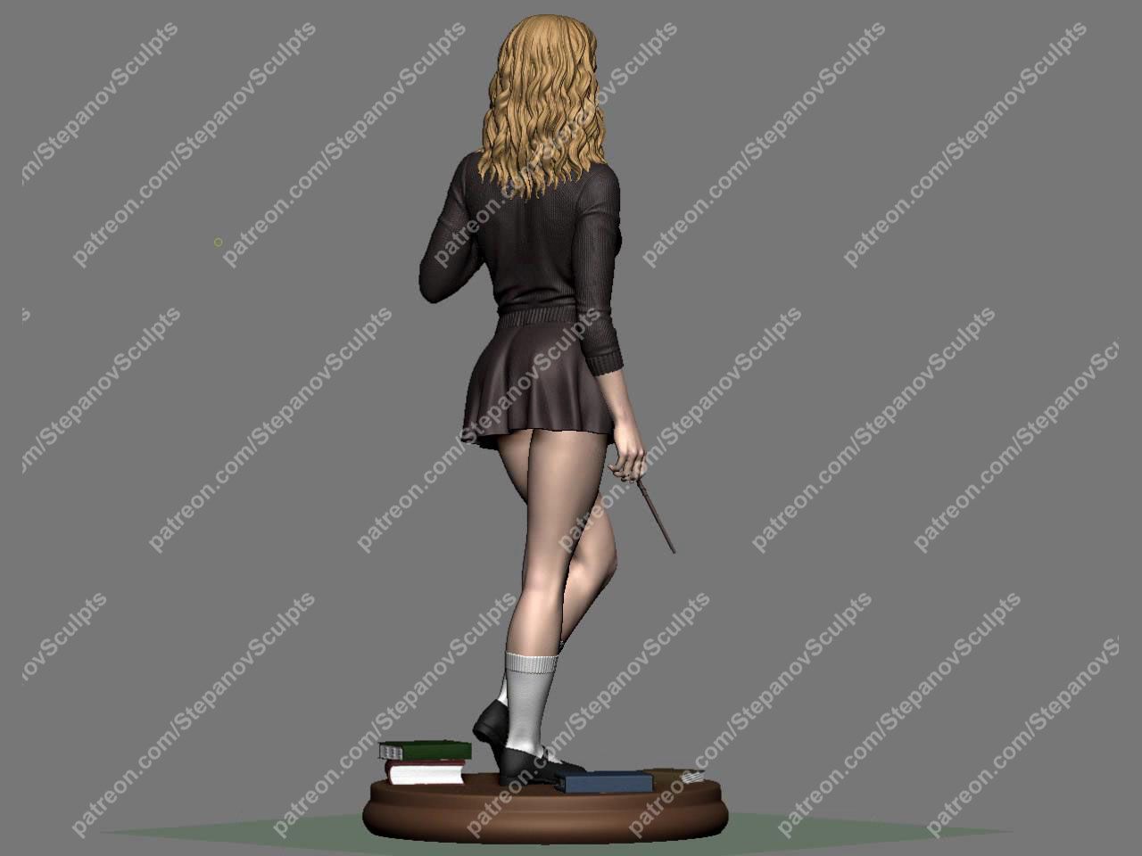 0003.jpg Fichier OBJ Hermione adulte・Modèle à télécharger et à imprimer en 3D, stepanovsculpts