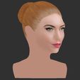 26.jpg Beautiful redhead woman bust ready for full color 3D printing TYPE 6
