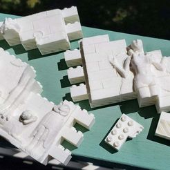 HR_20200720_151543.jpg Бесплатный STL файл Montini Queen of the Night Wall Set (Lego Compatible)・Дизайн 3D-принтера для скачивания