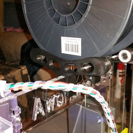 Aworldnet A600 Remix spool holder. 3D model