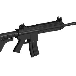 1.png OBJ file Heckler Koch HK416・3D printer design to download