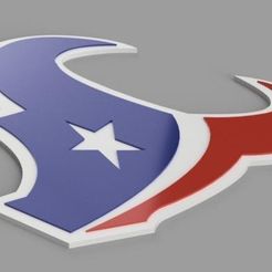 Render Texans.jpg Free 3D file Houston Texans keychain・3D print object to download
