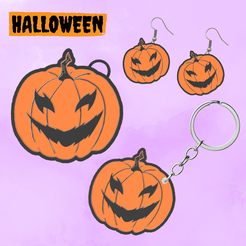 Diseño-sin-título-11.png Zweifarbige Halloween-Kürbis-Schlüsselanhänger oder Schlüsselanhänger