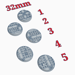 32mm_2.PNG Download free STL file 32mm Bases "Sector Mechanicus" • 3D printable template, SevenUnited