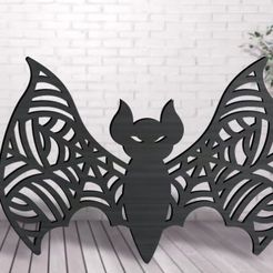 bat.jpg Файл STL Летучая мышь : Хэллоуин : STL, SVG, OBJ・3D-печатный дизайн для загрузки