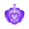 Shell Pendant.stl Heart in Shell Pendant