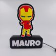 IMG_5833.jpg Iron man led lamp bambu files