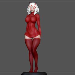 1.jpg 3D file MODEUS HELLTAKER ANIME GAME CHARACTER SEXY GIRL・3D printing idea to download