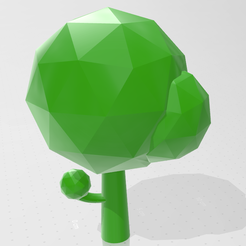 tree 1.PNG Бесплатный STL файл Tree Low-poly・Модель для загрузки и 3D-печати