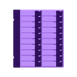 resistorboxv4_topMiddle20190203-55-11nevj5.stl Electro Box 16 (Box 10x2, Drawer 2x2)