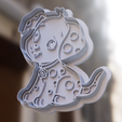 CuteDog2.png Cute Dog (Girl) Cutter and Stamp - Adorable Canine Elegance in Every Baked Treat!