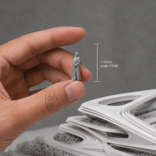 🏛️ BRING ZAHA HADID to your model・ STL File for 3D printing・Cults