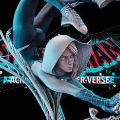 081323-Wicked-Spider-Gwen-Sculpture-001.png Archivo 3D ESCULTURA WICKED MARVEL SPIDER GWEN 2023: PROBADA Y LISTA PARA IMPRESIÓN 3D・Plan imprimible en 3D para descargar