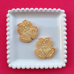 carimbo-de-biscoito-sino-natal.jpg Fichier STL Découpeur de biscuits et tampon pour cloche de Noël・Plan imprimable en 3D à télécharger