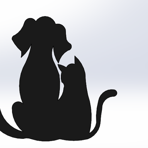 Dog and Cat 3D model