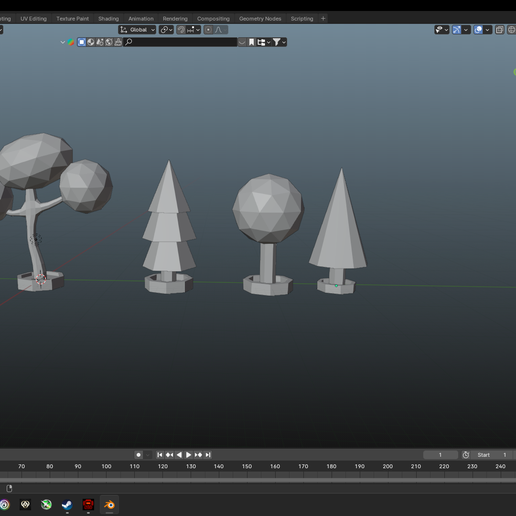 STL file low poly trees 🎨 ・Design to download and 3D print・Cults