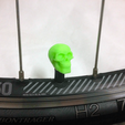 bike-skull-green.png Skull Head Car Truck Bike Van Tire Tyre Wheel Valve Stem Caps Cover