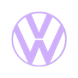 VW Logo.stl Volkswagen Dashboard Circle Vents -  VW Bora