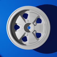 Fuch.jpg STL file Tamiya TT-02 Porsche 911 RSR rear fuchs wheel for standard width tyres・3D printable model to download