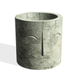 Maceta-Cilindro-Cara-v1.png CONCRETE FACE PLANTER MOLD : CONCRETE FACE PLANTER MOLD : HEAD V1