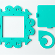 download-15.png Free STL file Delphine Frame・Object to download and to 3D print