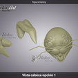 vista cabeza 1.png Figure Vanny FNAF Security Breach 3D print model