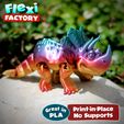 Dan-Sopala-Flexi-Factory-Triceratops_04.jpg Fichier STL Triceratops de Flexi Print-in-Place・Objet pour impression 3D à télécharger, FlexiFactory