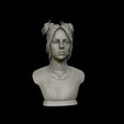 30.jpg Billie Eilish portrait sculpture 1 3D print model