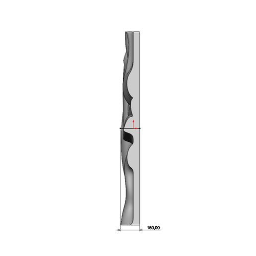 Double-Panel-wave-wall-art-sculpter-07.jpg Mirrored organic sculpture wall art relief panel 3D print model