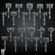 BUNDLE_AXE_CRUSADERS.png 20x BUNDLE Crusader Axe Kit - Heroic 32mm Scale [Supported] [Supported] [Supported