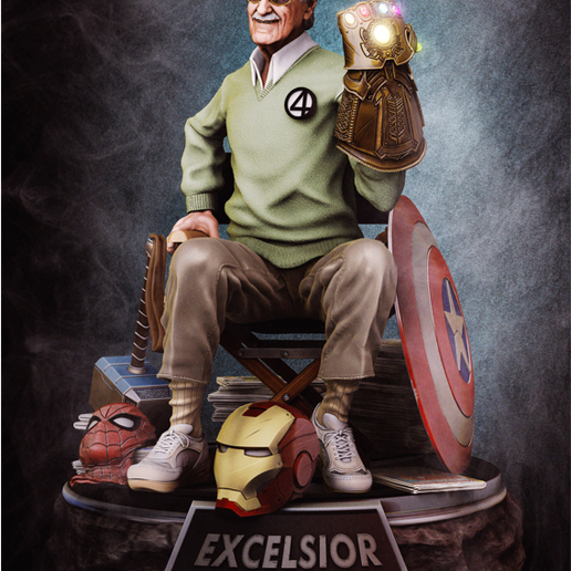 Stan lee 3D model