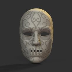 3.jpg STL file Bellatrix Lestrange Mask Death Eater・Model to download and 3D print
