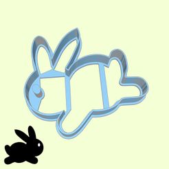 09-2.jpg STL file Easter (pascha) cookie cutters - #9 - easter bunny (style 4)・3D printable model to download
