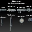 Weapons.jpg Greater Good Space Bugs -- Crisis Team