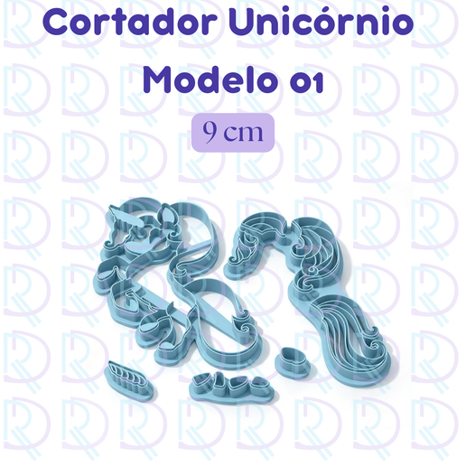 Cortador Unicórnio 01 - 9 cm