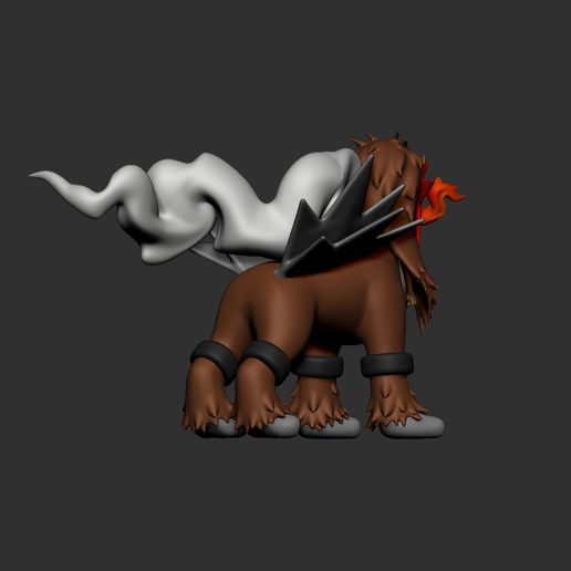 ZBrush-Document8.jpg pokemon entei (con cortes)