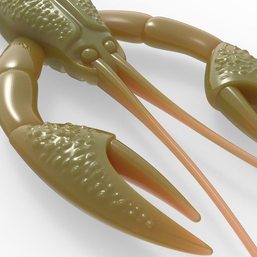 🎣 Soft fishing lure - Crawfish 95mm・ STL File for 3D printing・Cults