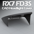 Rx7-render.png 荣威 RX7 FD3S 前大灯罩 -- CAD / 部件号: FDY2-51-SH1 & FDY2-51-SH2