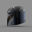 0_27.jpg Star Wars The Mandalorian Damaged Helmet 3D print model Cosplay