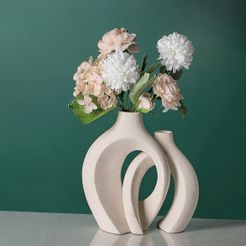 1DC72F42-5ABE-4E5A-97E4-F107187D3204.jpg 2 Piece Interlocked Flower Vases