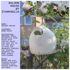Baloon-House-Card.jpg STL file Bubble House・3D print design to download