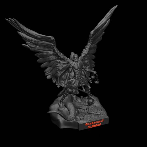 12.jpg Download file St. Michael the Archangel, 3D Printing, 3D printable • Object to 3D print, ronnie_yonk
