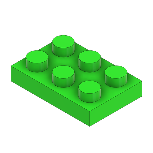 Bricks-2x3-Low-v1.png STL file Building Bricks・Model to download and 3D print, Upcrid