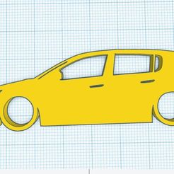 Web-capture_14-9-2023_20442_www.tinkercad.com.jpeg Archivo STL Llavero Peugeot 308 GTi 2nd Gen Silhouette・Objeto para impresora 3D para descargar
