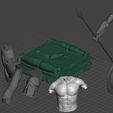 parted.jpg Free 3D file Greek / Spartan Soldier Remix・3D printer design to download