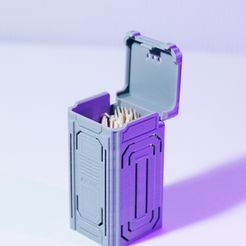 83D37A48-60E5-4600-BC6D-74C803A763EE.jpg STL file Desk Dio 6. Toothpick dispenser and 1:12 scale container.・Model to download and 3D print