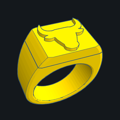 02_Taureau.png Fichier STL gratuit Chevaliere_le Taureau・Plan pour impression 3D à télécharger