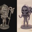 Skeletor.jpg Datei 3D Fan Art Chibi style Skeletor・Design für 3D-Drucker zum herunterladen